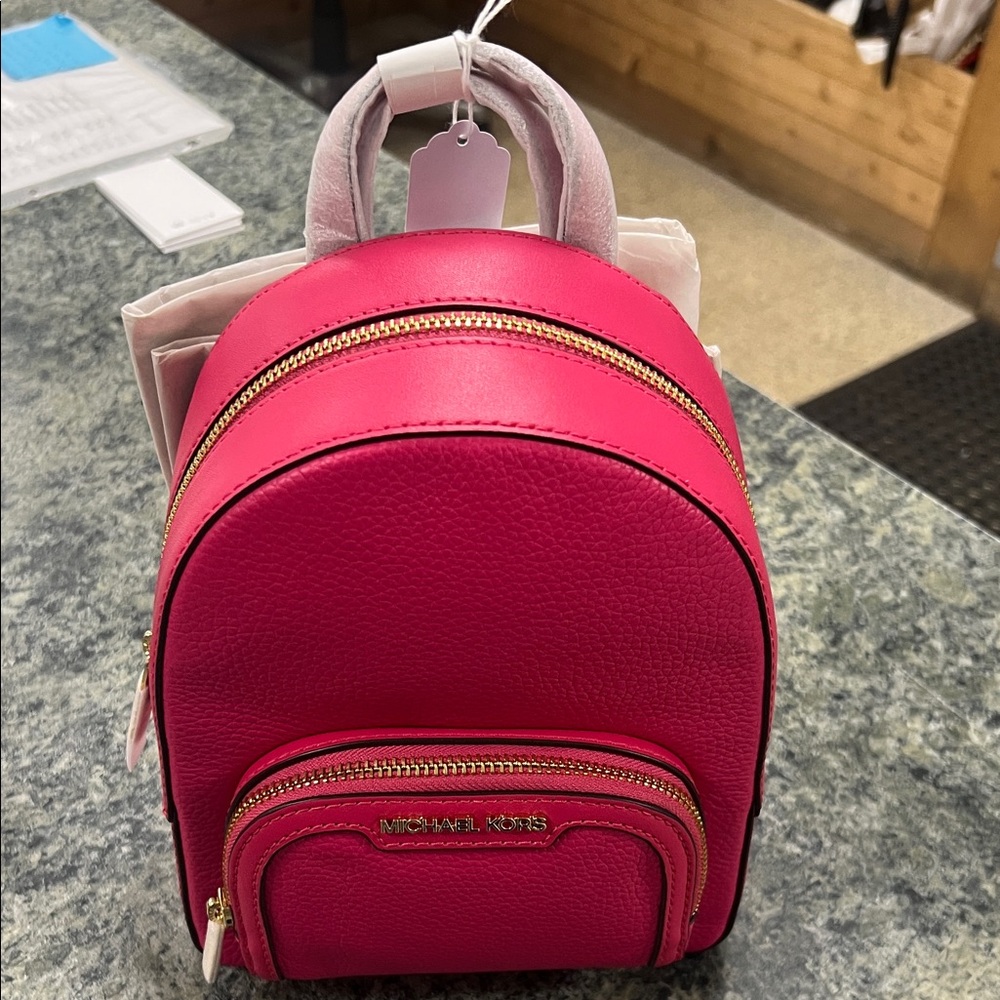 Michael Kors Fuchsia Backpack